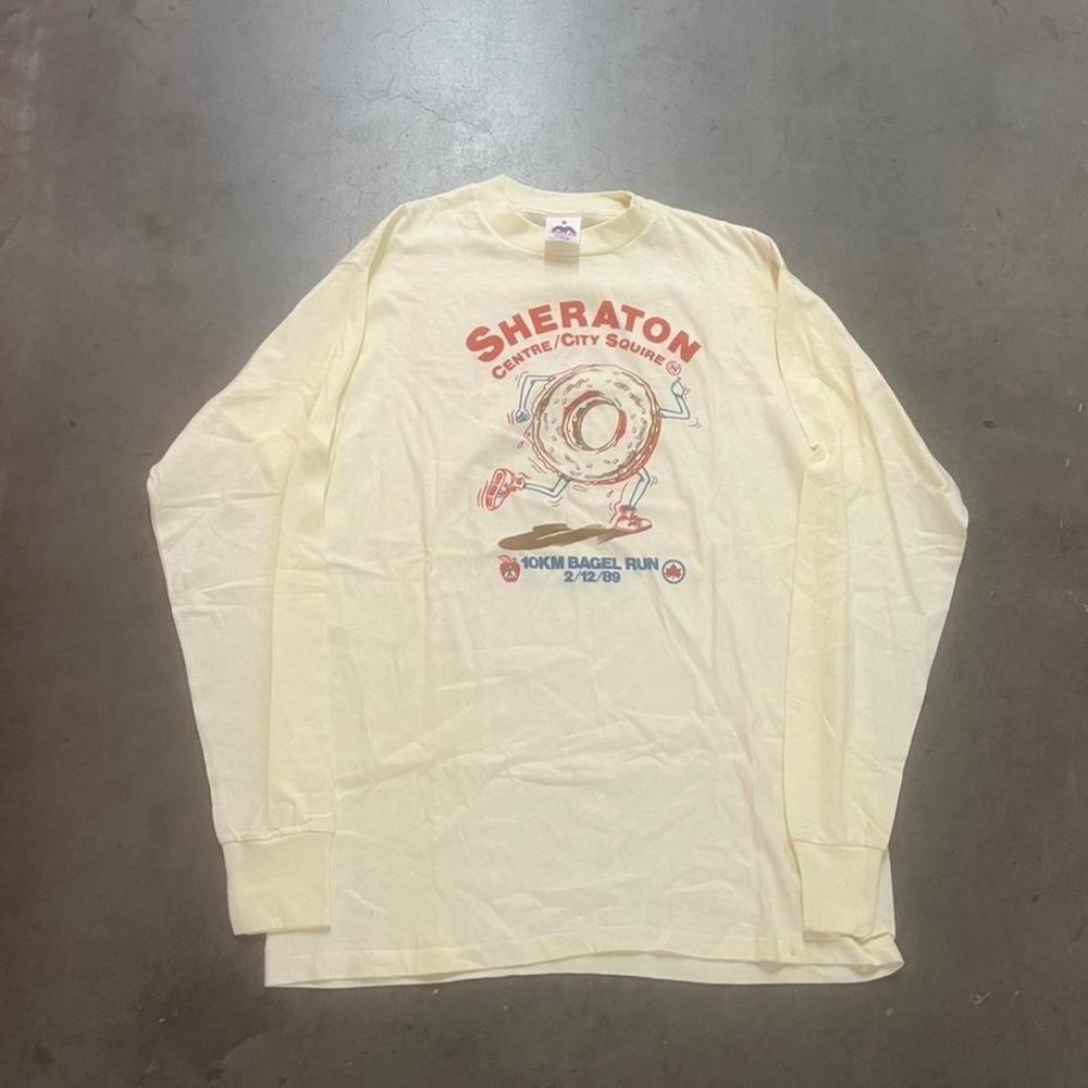 Vintage 1989 Sheraton marathon long‎ sleeve shirt 80s